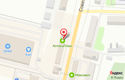 Хозя на Советской улице на карте