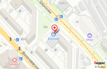 Дискаунтер Близкий в Индустриальном районе на карте