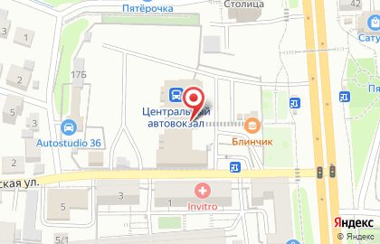Киоск по продаже цветов в Коминтерновском районе на карте