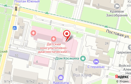 Банкомат, Юго-Западный банк Сбербанка России, ОАО, Краснодарское отделение №8619 на Постовой улице на карте