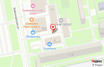 ЛОТ на Байконурской улице на карте