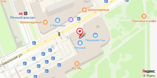 Центр зрения Кеплер на метро Речной вокзал на карте