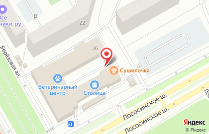 Беккер на Лососинском шоссе на карте