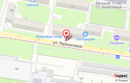 Спортивный магазин Поволжье-СПОРТ на улице Терешковой на карте