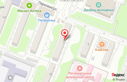 Свежее мясо, ИП Панков В.В. на Парковой улице на карте