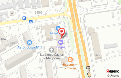 Суши-бар Аригатор на улице Евдокии Бершанской на карте