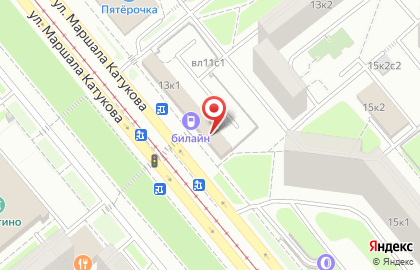 Студия красоты Seventeen 17 на улице Маршала Катукова на карте