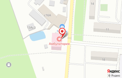Московская областная станция скорой медицинской помощи на Юбилейной улице в Воскресенске на карте