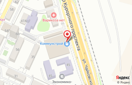 Street food на улице Чайковского на карте