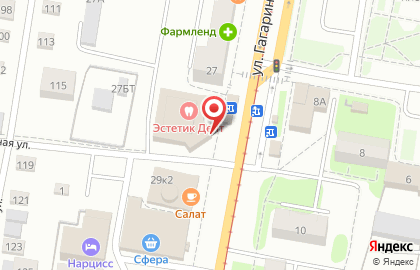 Стоматологическая клиника Эстетик Дент на улице Гагарина на карте