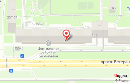 Центральная районная библиотека, Красносельский район на карте