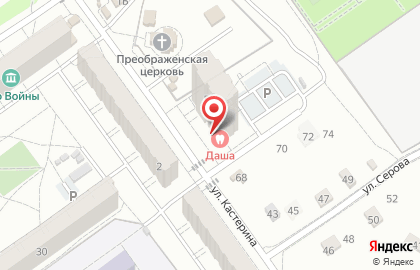 Шиномонтажная мастерская на ул. Кастерина, 2Б на карте