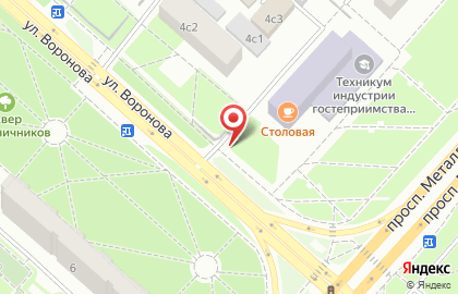 Рекламные щиты (6*3), Советский район, Ориентир-М на проспекте Металлургов на карте