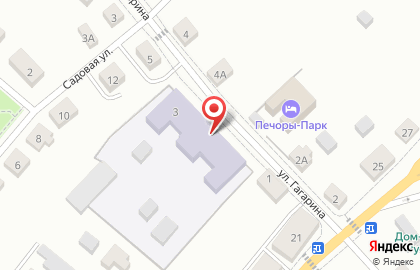 Звёздочка на улице Гагарина на карте
