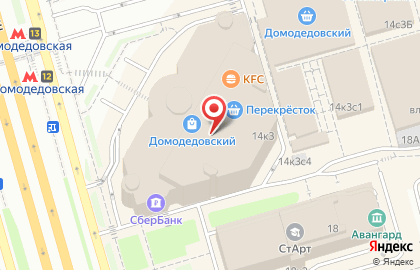 Шоколадница на Домодедовской (б-р Ореховый) на карте