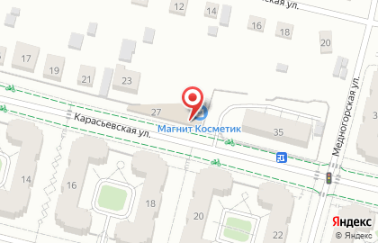 Магазин косметики и бытовой химии Магнит косметик на Карасьевской улице на карте