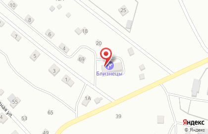 База отдыха Близнецы на карте