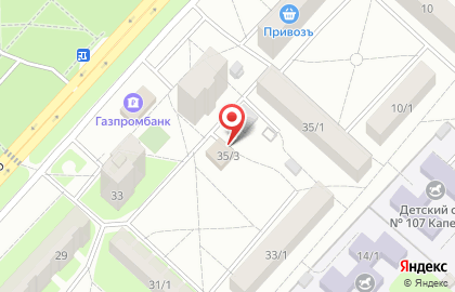 Мясная деревня на проспекте Дзержинского на карте