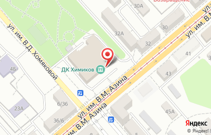 Дом культуры Химиков в Заводском районе на карте