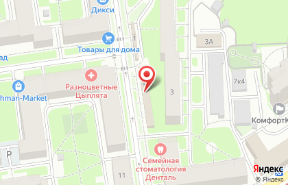 Магазин кондитерских изделий в Карельском переулке на карте
