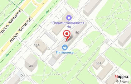 Дискаунтер Пятёрочка в Нижнекамске на карте