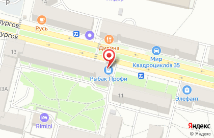 Магазин Рыбак-профи на улице Металлургов на карте