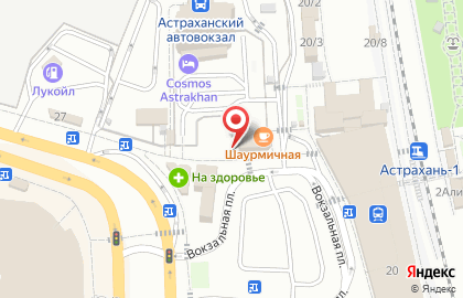 Киоск фастфудной продукции на Вокзальной площади на карте