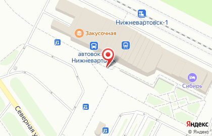 Станция Нижневартовск-1 на карте