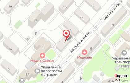 Магазин разливного пива на Фестивальной улице на карте