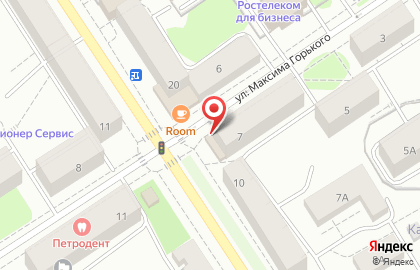 Цветочный салон Гран-При на улице Максима Горького на карте