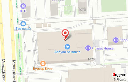 Магазин жидких обоев на Молодёжной улице на карте