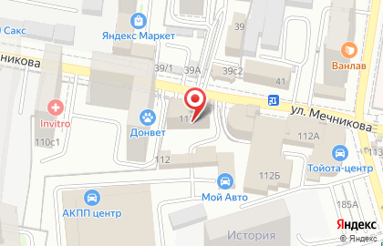 Альфа на улице Мечникова на карте