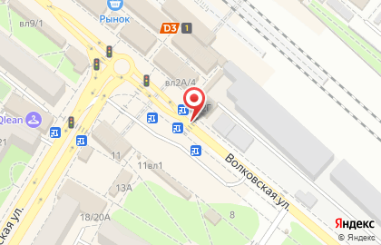 Киоск по продаже печатной продукции Первая полоса на Волковской улице на карте