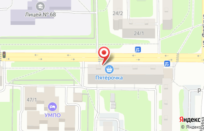 Супермаркет Пятёрочка в Калининском районе на карте
