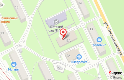 Комплексный центр социального обслуживания населения Московского района города Нижнего Новгорода на улице Черняховского на карте