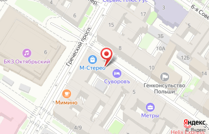 Отель Суворовъ на карте