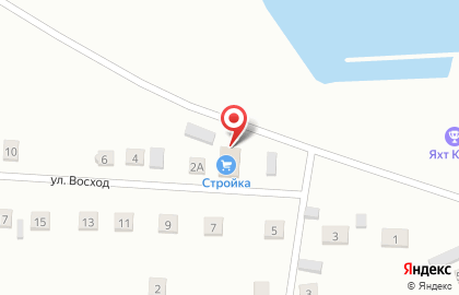 Магазин Стройка на улице Восход на карте