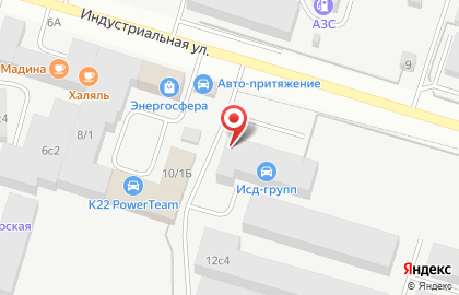 Магазин продовольственных товаров на Индустриальной улице на карте