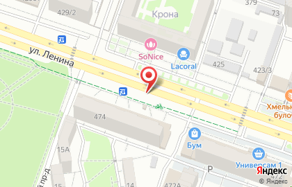 Иней на улице Ленина на карте