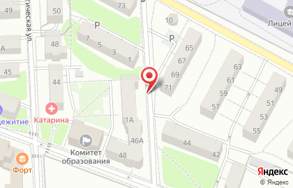 Продовольственный магазин на ул. Кирова, 65а на карте