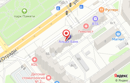 Волгоградский филиал Банкомат, Банк ВТБ 24 в Тракторозаводском районе на карте