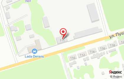Магазин LADA Dеталь на улице Пушкина на карте
