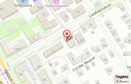 Компания по производству перчаток Лидер на Симбирской улице на карте