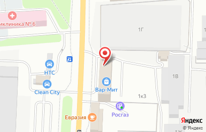 Торговая компания Вита центр на улице Азина на карте