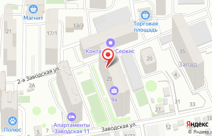 Магазин разливного пива BEERная карта на Заводской улице на карте