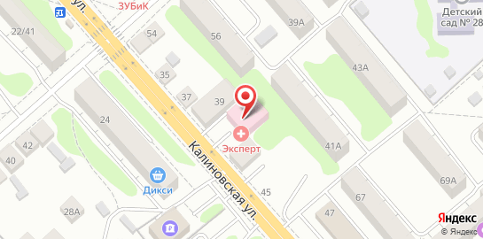 Медицинский центр МРТ Эксперт на Калиновской на карте