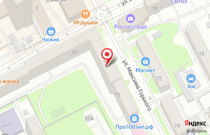 Центр восстановительной медицины на улице Максима Горького на карте
