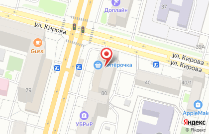 Пекарня Сдобушка в Кировском районе на карте