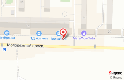 Киоск по продаже хлебобулочных изделий Жигулёвский хлебозавод на карте