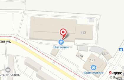 Склад-магазин Низкоцен на Октябрьской улице на карте